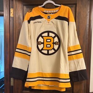 Boston Bruins 100th Anniversary retro hockey Jersey NHL